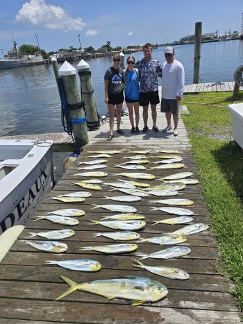 Phideaux Fishing Charters Outer Banks, Thanks Monica and crew, no tangles!!
