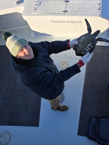 Phideaux Fishing Charters Outer Banks, Turtle 🐢 release